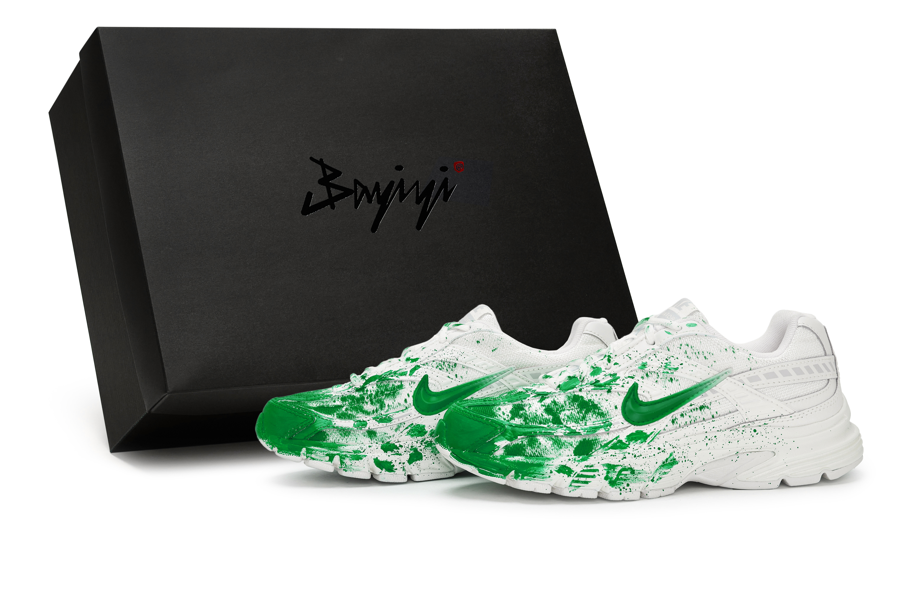 Nike Initiator Slip Resistant Abrasion Resistant Low top Running Shoes Women’s White Green