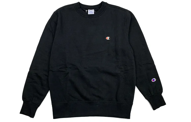 Champion Sweatshirt Japan Version Unisex Black