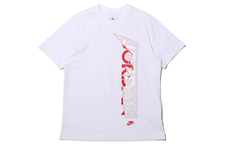 Jordan T Shirts Men's Crew Neck Moderate Straight Fit