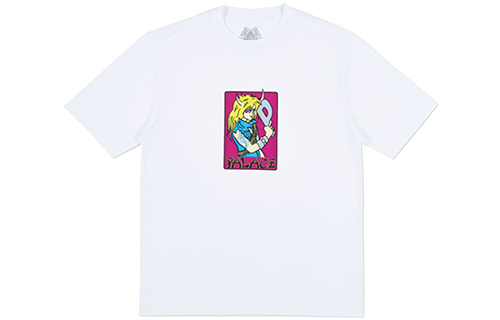 Футболка Palace PALACE Mangal T-Shirt White T (белая с аниме)