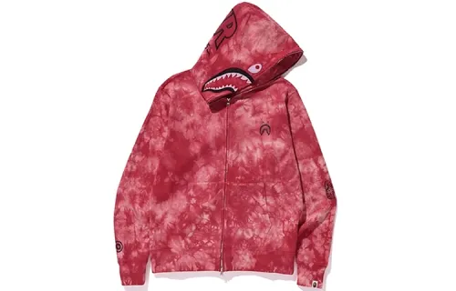 A BATHING APE Shark Series Sweatshirts Unisex Hooded Moderate Cardigan