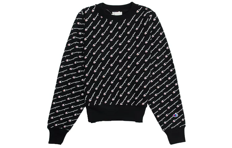 Champion Sweatshirt US Version Unisex Black