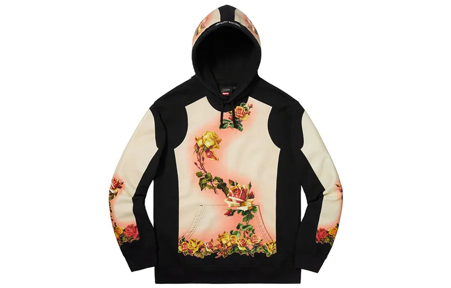 Supreme floral-print hoodie