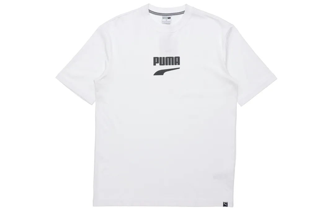 PUMA T Shirts Men's Crew Neck Moderate Straight Fit