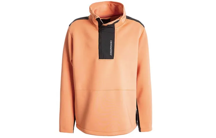 Jordan Sweatshirts Men's Psychedelic Orange Stand Collar Moderate Regular