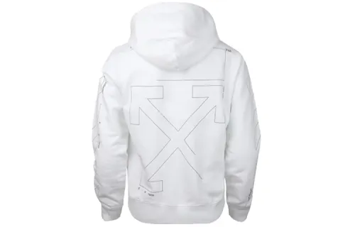 OFF WHITE Diag Unfinished Hoodie