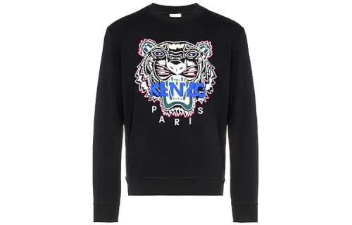Kenzo Tiger-embroidery crew-neck sweatshirt