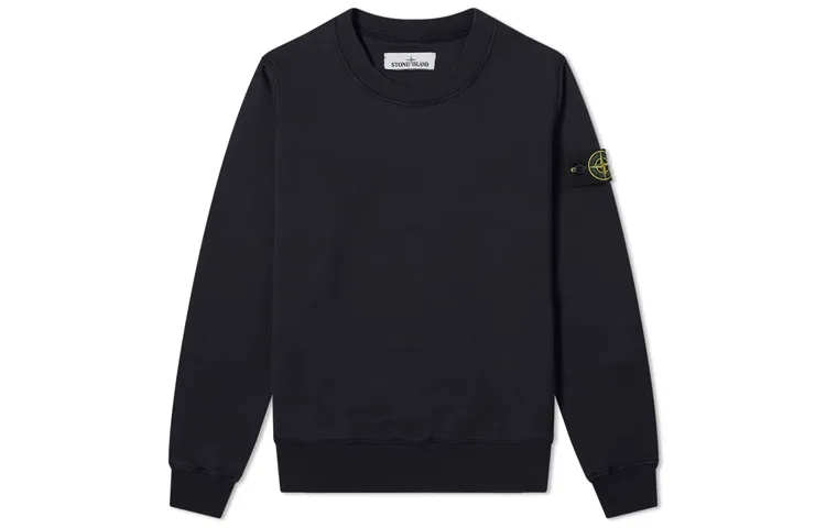 STONE ISLAND Compass-patch Crew-neck Sweatshirt