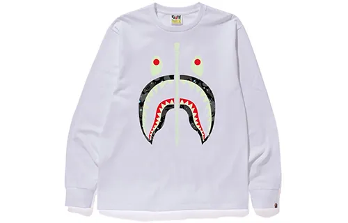 Bape Space Camo Shark Ls Tee
