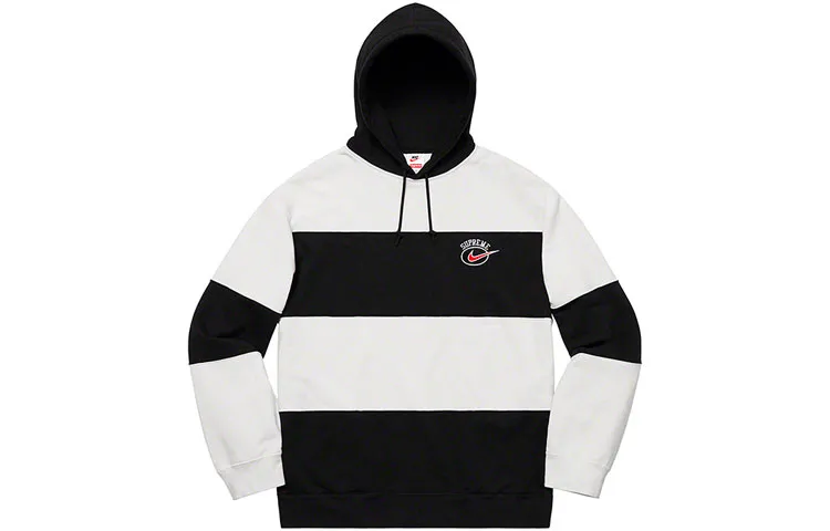 Supreme X Nike Stripe Hooded Sweatshirt