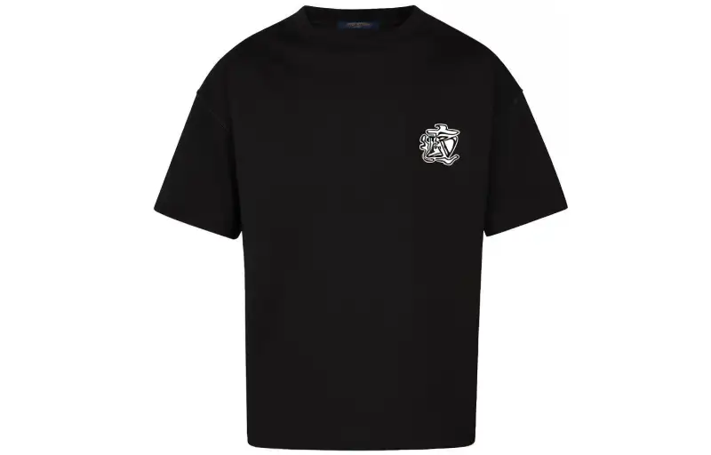 LOUIS VUITTON New Quarterly Products Of LV T Shirts Men's Crew Neck Moderate Straight Fit