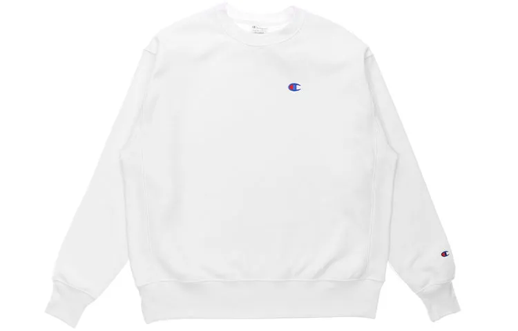 Champion Sweatshirt US Version Unisex White