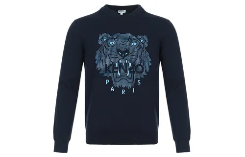 KENZO Sweatshirts Men's Crew Neck Moderate Regular