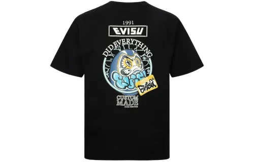 EVISU T Shirts Unisex Crew Neck Moderate Straight Fit