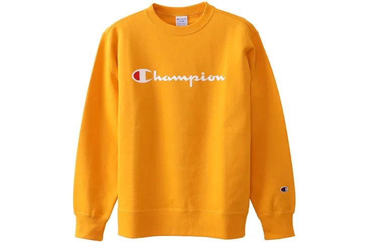 Champion Sweatshirt Japan Version Unisex Yellow