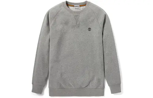 Timberland Sweatshirts Men's Gray Crew Neck Moderate Regular