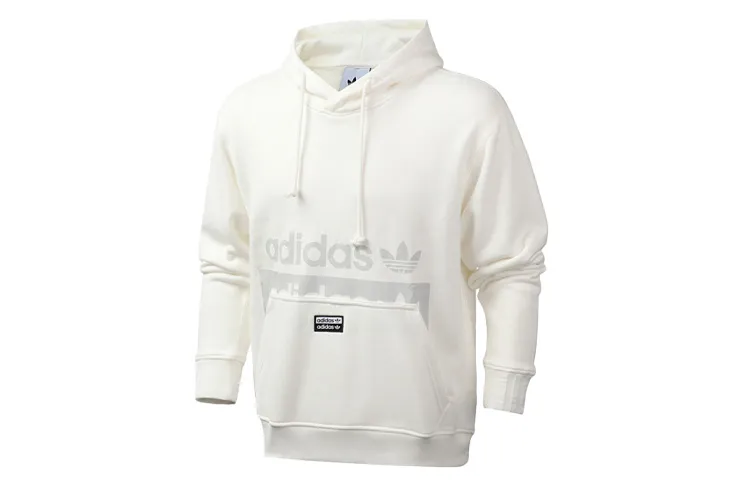 Adidas Originals R.Y.V Sweatshirts Men's White Hooded Moderate Regular