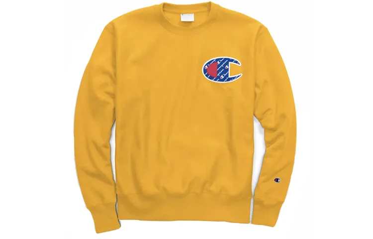 Champion Sweatshirt US Version Unisex Gold