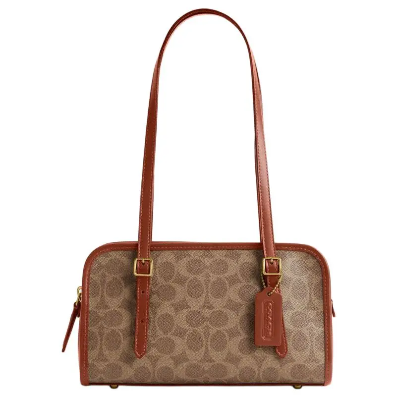 COACH SWING Artificial Leather Handbag, Shoulder Bag Medium Women's Brown