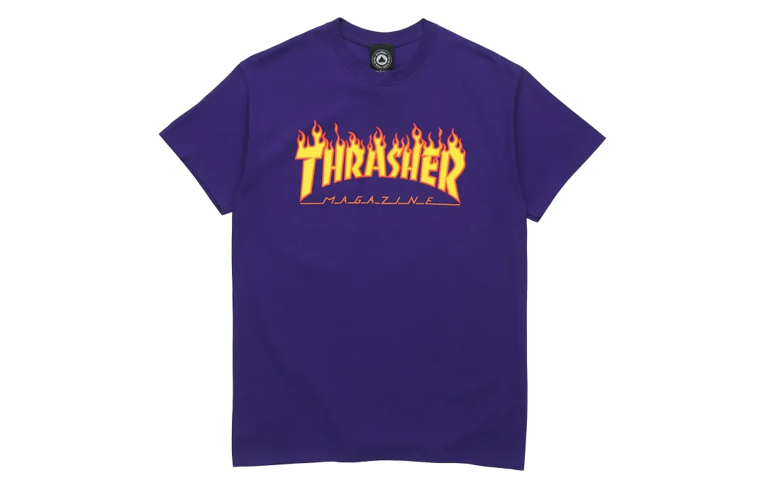 Thrasher T Shirts Unisex Crew Neck Moderate Heavyweight