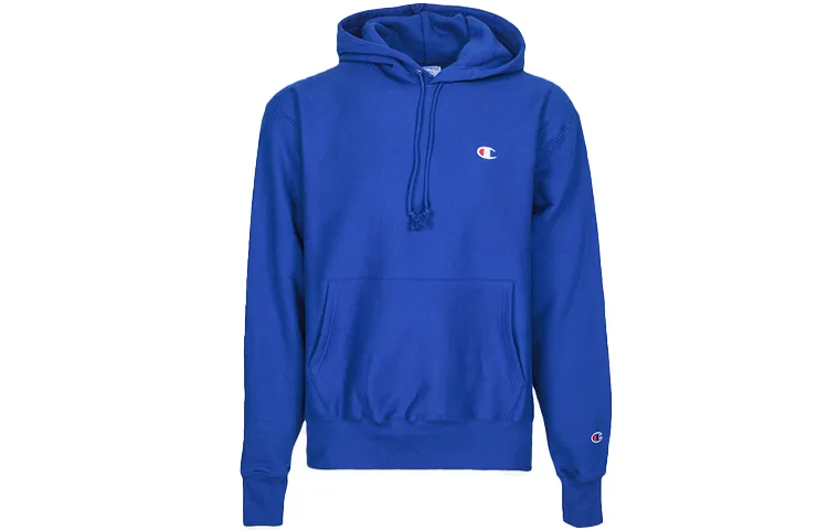 Champion Fleece lined Sweatshirt US Version Unisex Royal Blue