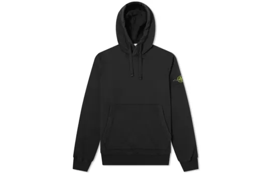STONE ISLAND Fleece Garment Dyed Hoodie