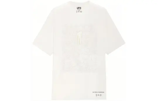 UNIQLO Flower Skulls T-Shirt US Mens Sizing
