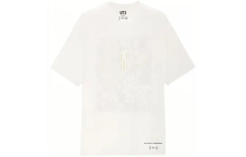 UNIQLO Flower Skulls T-Shirt US Mens Sizing