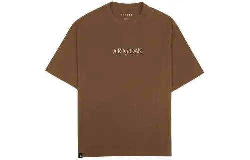 Jordan Wordmark T Shirt Unisex Brown