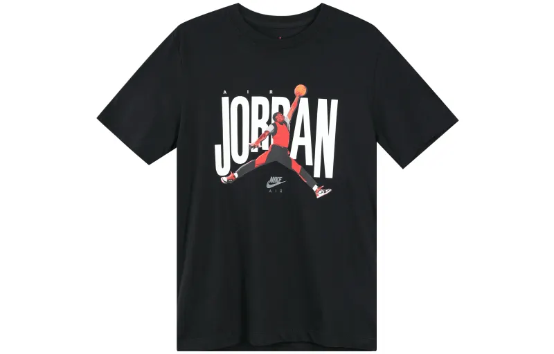 Jordan Crew 2 T Shirts Men's Crew Neck Moderate Straight Fit