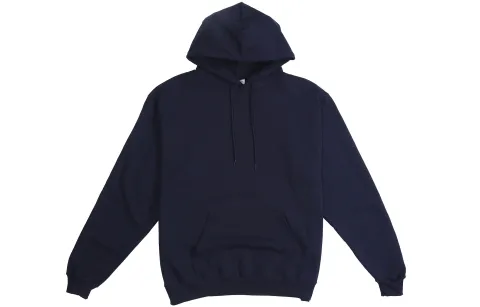 Champion Cuff Single Label Hooded Fleece Lined Sweatshirt US Version Unisex Navy Blue