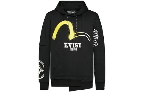 EVISU Sweatshirts Men's Hooded Moderate Regular