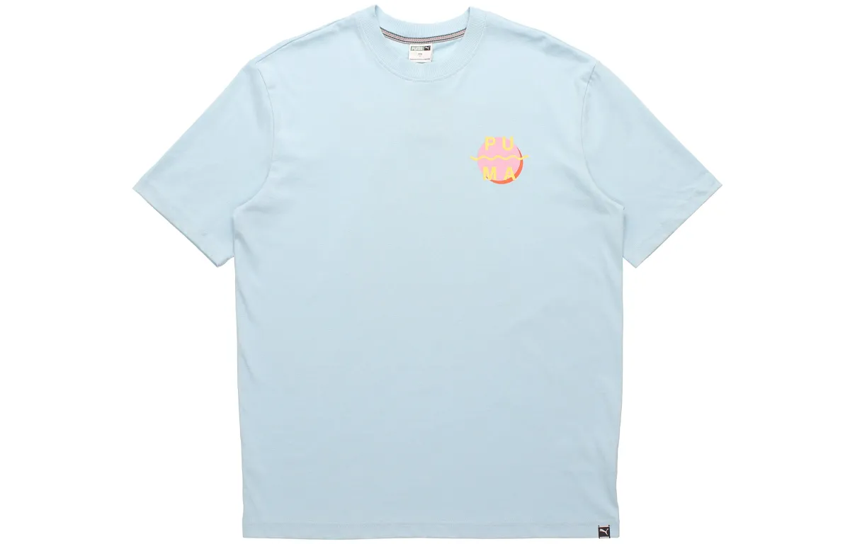 PUMA Set-in Sleeve T-Shirt Men's Sky Blue