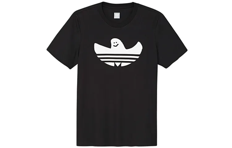 Adidas Originals T Shirts Men's Crew Neck Moderate Straight Fit
