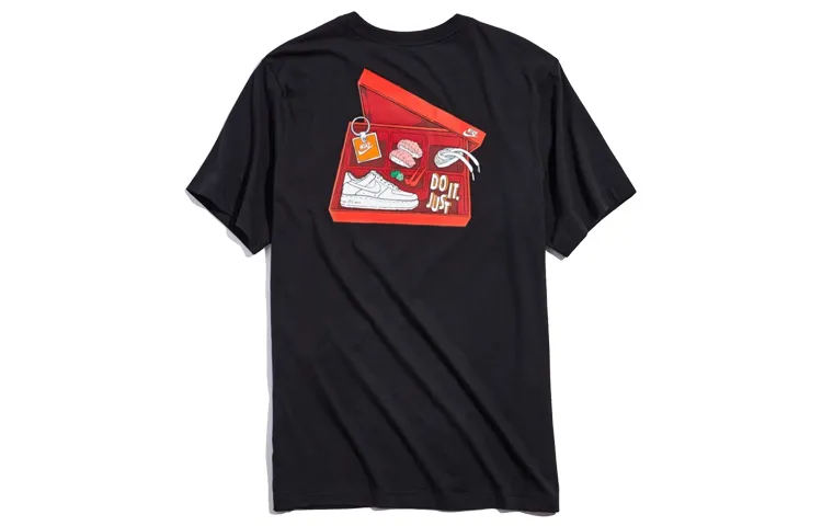 Nike T-Shirts Men's Crew Neck Moderate Straight Fit
