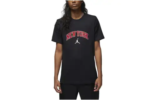 Jordan Jumpman T Shirts Men's Black Crew Neck Moderate Straight Fit