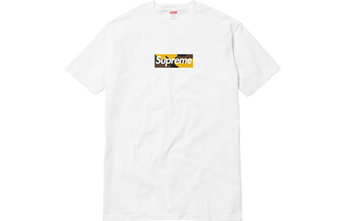 Футболка Supreme FW17 Brooklyn Box Logo Tee LOGOT (белая)
