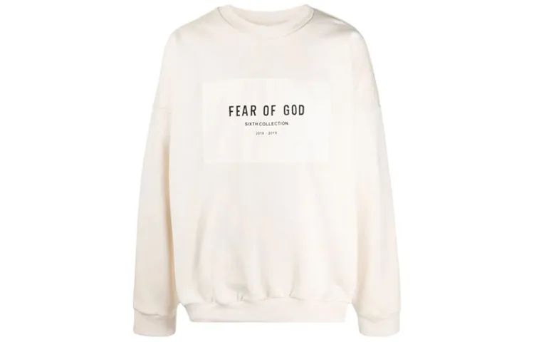 Fear Of God Patch Logo Crewneck Sweatshirt
