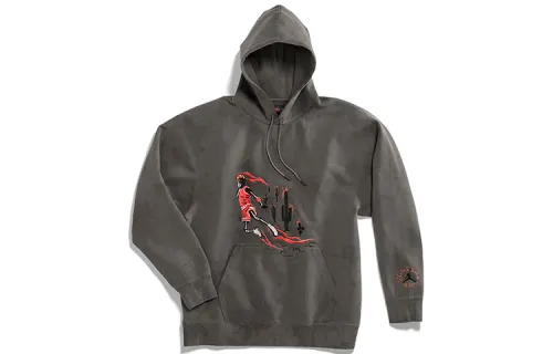 Travis Scott Jordan Washed Suede Hoodie