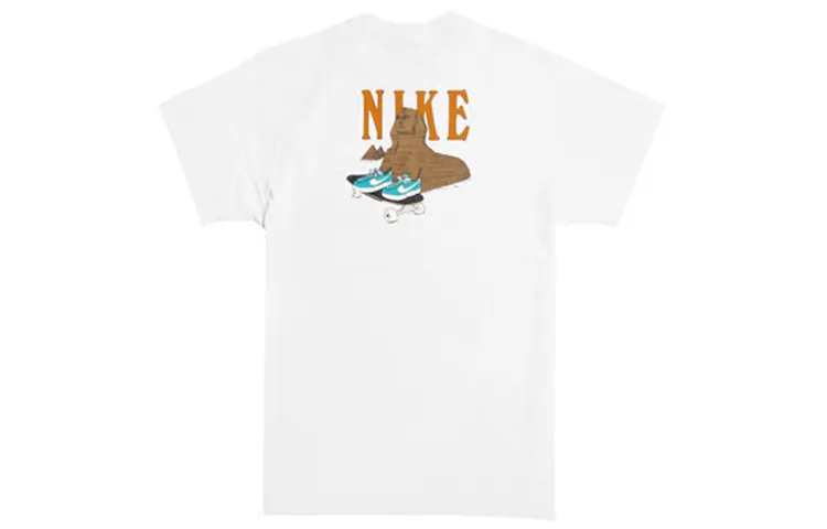 Nike T-Shirts Men's Crew Neck Moderate Straight Fit