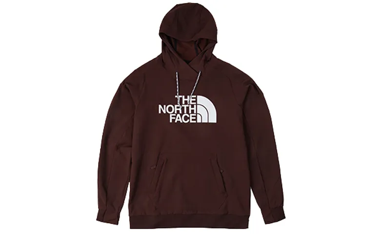 THE NORTH FACE Comfortable Water Repellent Fleece Lined Thermal Sweatshirt Men's Burgundy