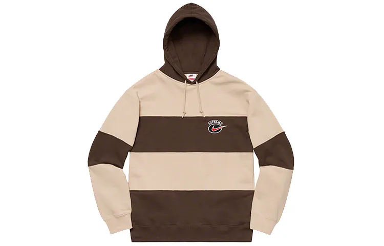 Supreme Nike Stripe Hooded Sweatshirt