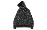 Bape Relaxed Space Camo Full Zip Hoodie