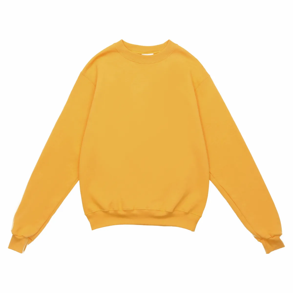 Champion Cuff Single Logo Crew Neck Fleece Lined Sweatshirt Unisex