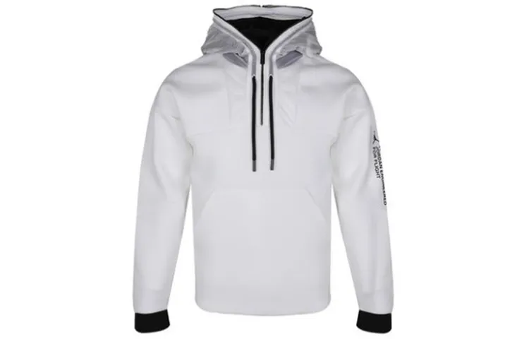 Jordan Sweatshirts Men's White Hooded Moderate Regular