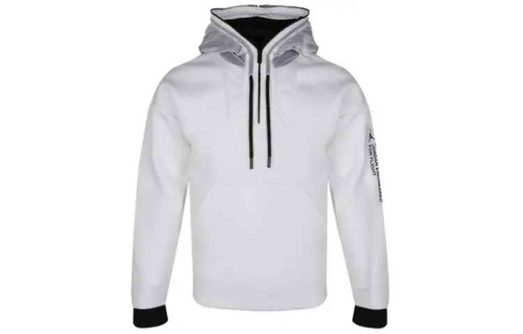Jordan Sweatshirts Men's White Hooded Moderate Regular
