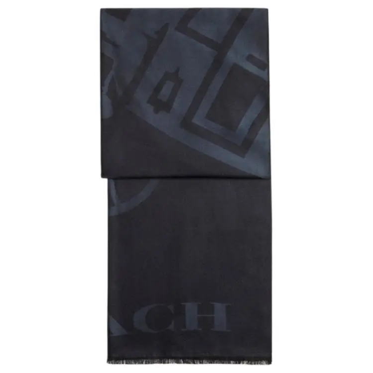 COACH Silk Knit Scarves Women's Black