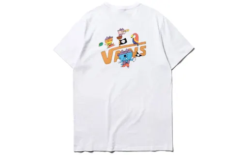 Vans Asia Artist Collaboration Edition T Shirts Men's Crew Neck Moderate Straight Fit