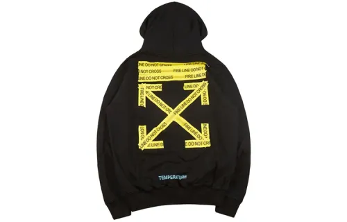 OFF WHITE Oversized Firetape Arrow Hoodie