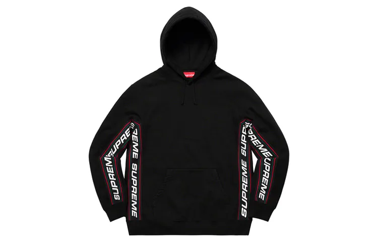 Supreme Text Rib Hooded Sweatshirt